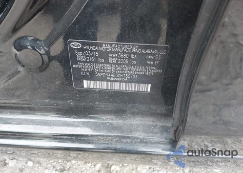 2016 Hyundai Elantra Se z USA, uszkodzony, nr VIN 5NPDH4AE3GH755703